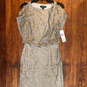 Ralph Lauren evening collection sequin gown
